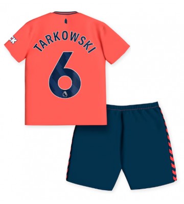 Everton James Tarkowski #6 Segunda Equipación Niños 2023-24 Manga Corta (+ Pantalones cortos)